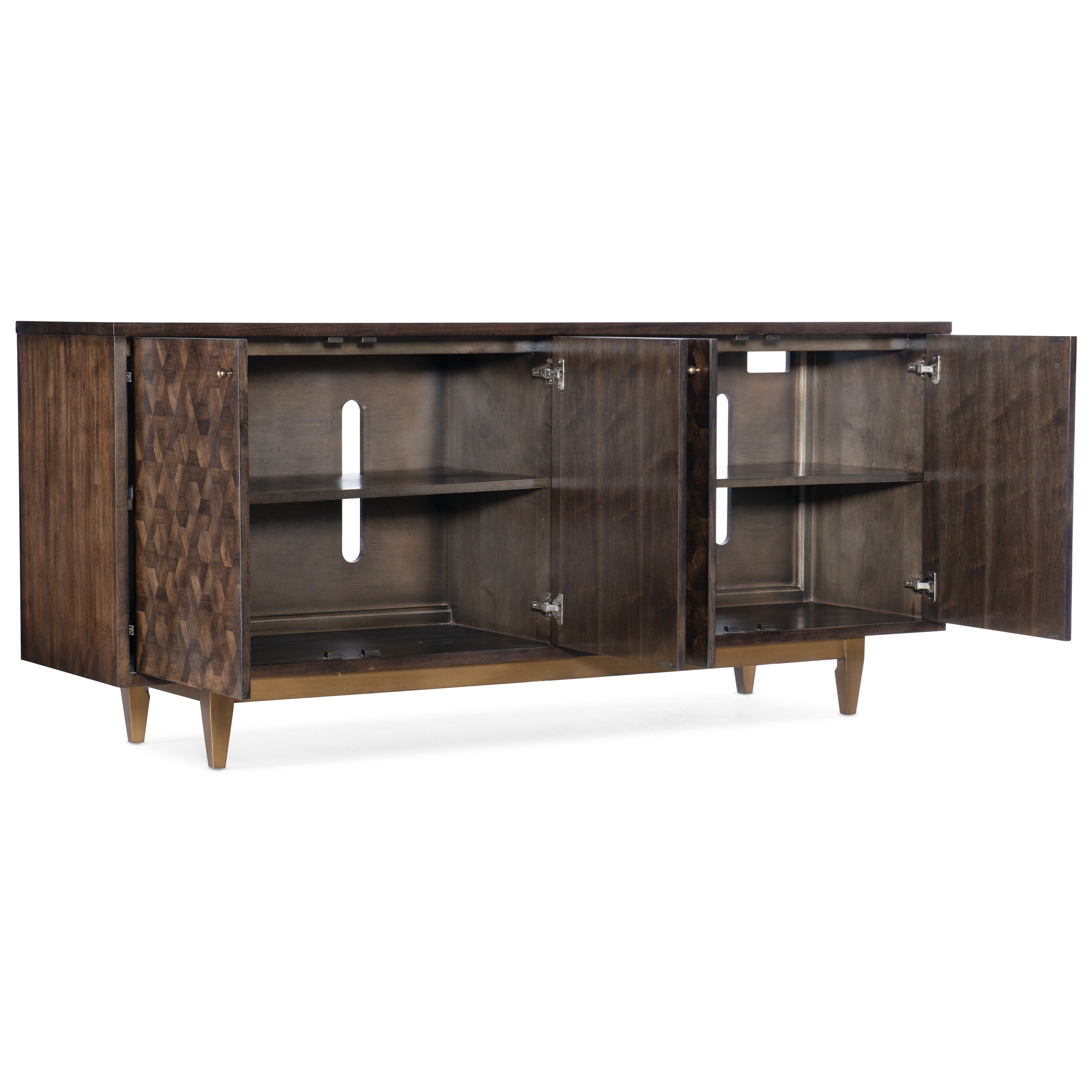 Hooker Furniture Melange Contemporary Alpine FourDoor Credenza